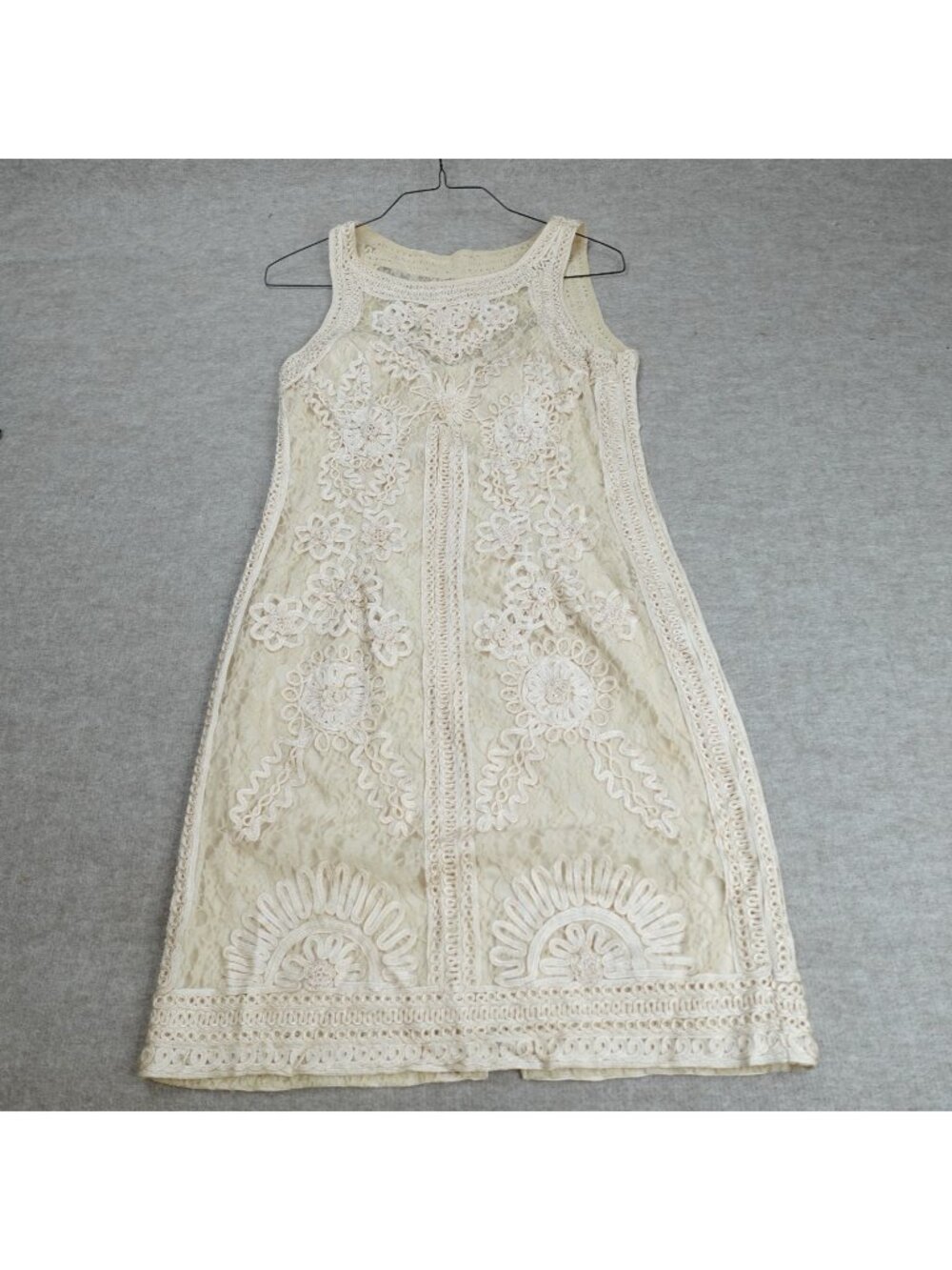 Sue Wong Women's Dress 12 Ivory Cream Lace Nocturne Sheath Cocktail Wedding - Picture 1 of 13